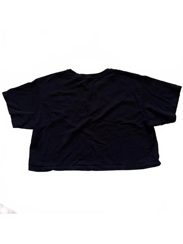 Talentless Cropped T-Shirt Tee Boxy Oversized Black Women's Size Medium - Image 6