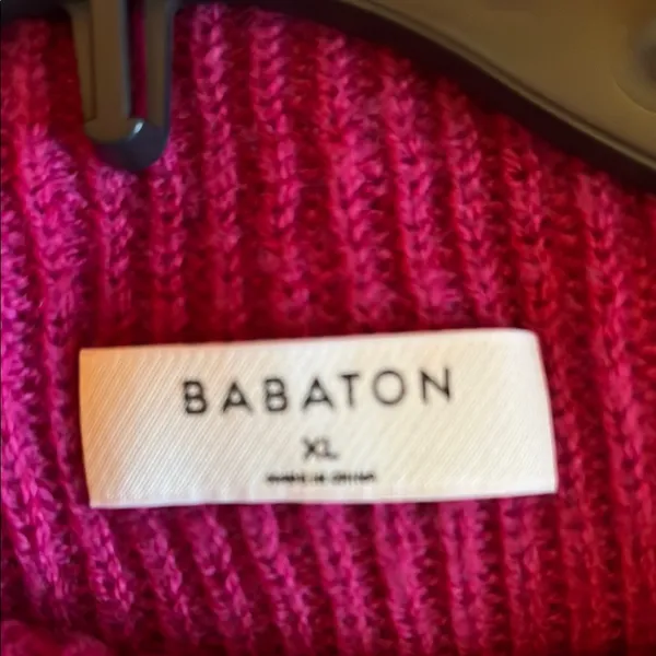 Babaton Fuchsia Crew Neck tops Size XL - Image 2