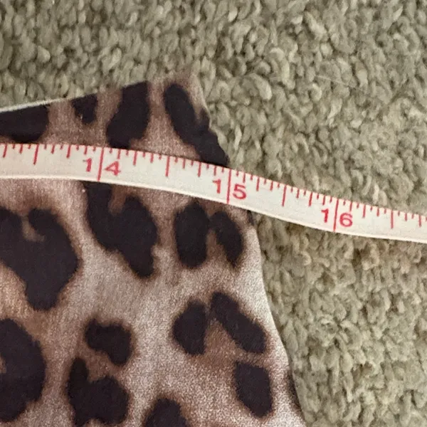 So Me Leopard bubble Print Skater Skirt/Skort LG - Image 4