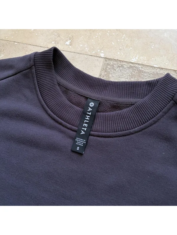 Athleta Potrero‎ Sweatshirt Shale Dolman Pullover Top Gray Women's Size Small - Image 5
