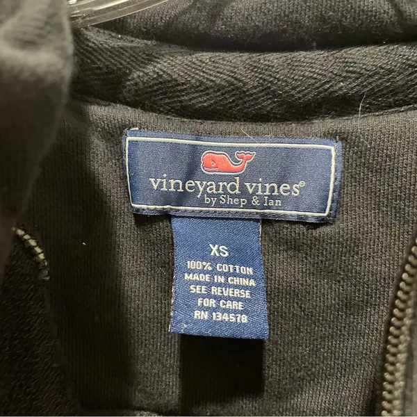 Vineyard Vines Baltimore Ravens Quarter Zip Pullover Black Women Size XS - Image 5