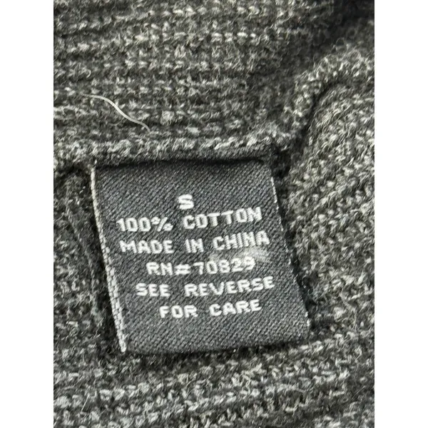 Carbon Women's Gray 100% Cotton‎ Knit Full Zip Hooded Sweater Small - Image 6