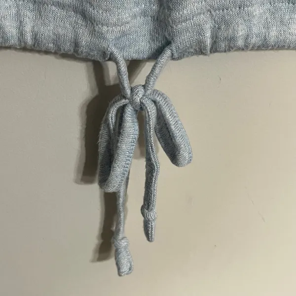 UGG Judith Lounge Top Light‎ Blue Heathered Drawstring Sweatshirt Womens S - Image 3