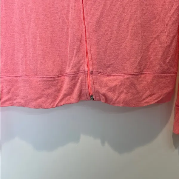 PINK Victoria's Secret Coral Zip Hoodie size medium. - Image 5