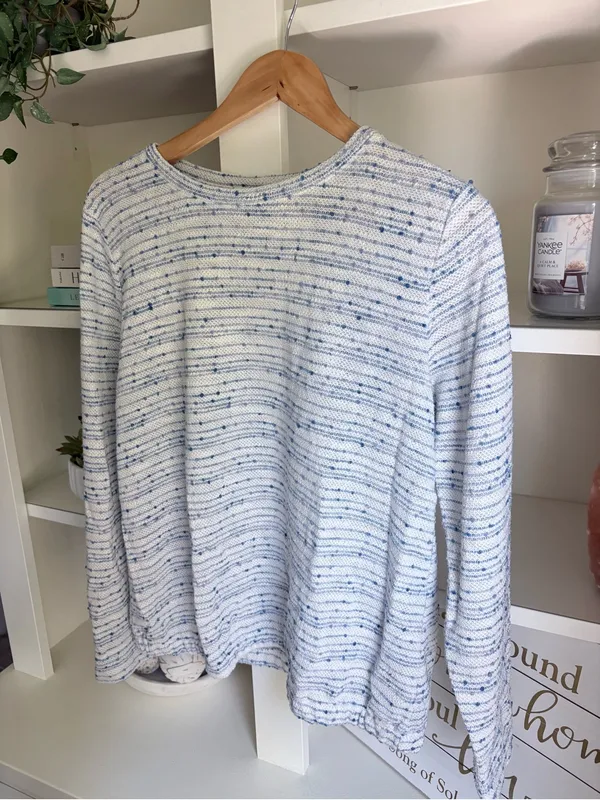 Loft Blue Boucle Textured Sweater - Image 2