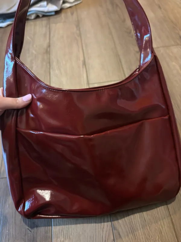 Maroon shoulder bag Red - Image 3