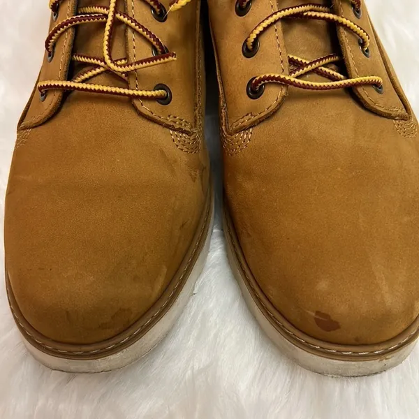 Keeley Field Timberland Lace‎ Up Wheat Nubuck Boots A18 - Image 12