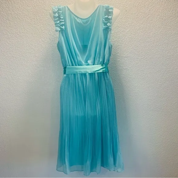 Ever Pretty Woman‎ Sz 10 Turquoise Feminine Coquette Girl Whimsical Fairy Dress - Image 4