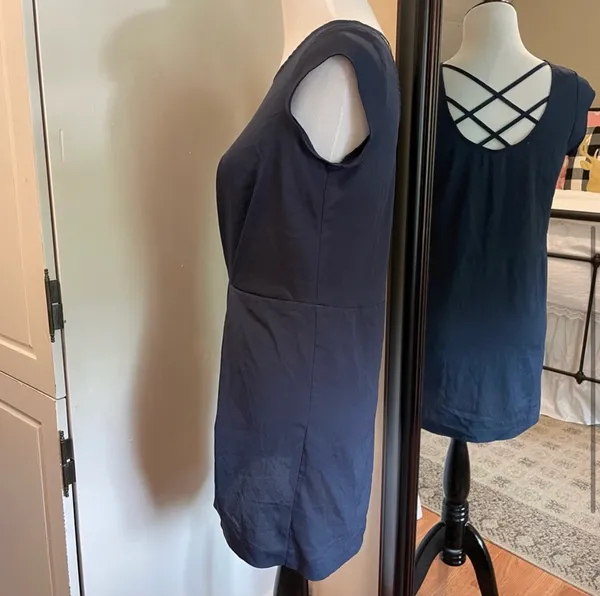 Silence + Noise Small Navy Blue Dress - Image 4