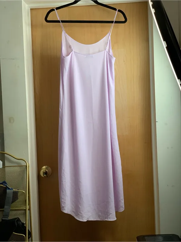 Vince Lavender Slip Dress with Spaghetti Straps Size-X-Small Soft Romantic - Image 4