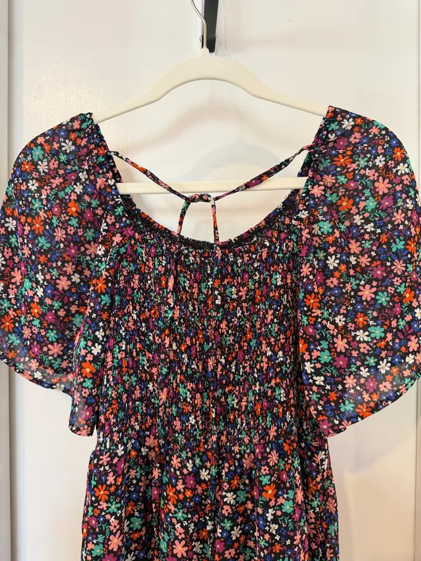 Dokotoo Black Floral Dress - Image 4