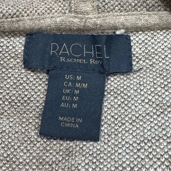 Rachel Rachel Roy Plaid Heavy Hoodie Sweatshirt Women’s Medium - Image 3