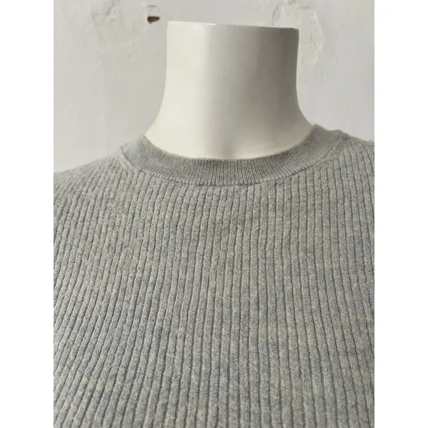 Banana Republic Merino Wool Sweater S Cropped Ribbed Preppy Academic w/stains - Image 6