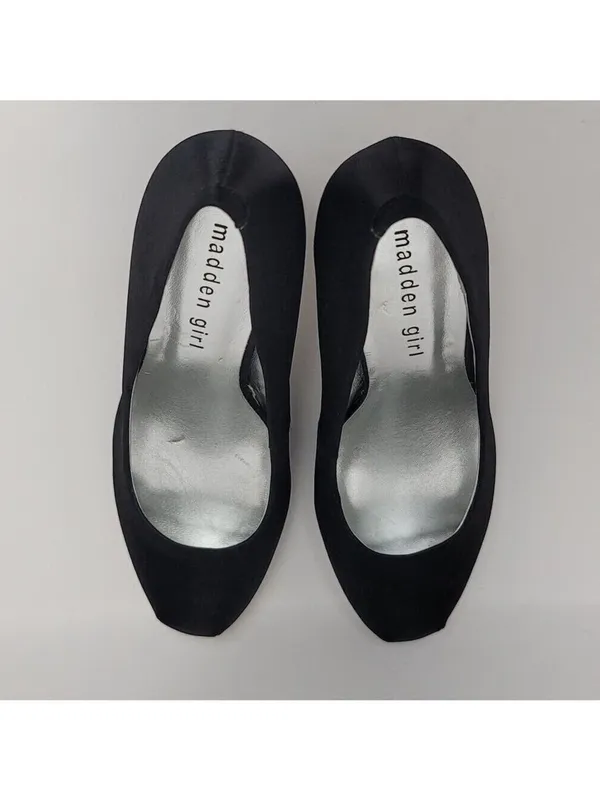 Madden Girl Getta Rhinestone Embellished Heel Pump Shoe Size 7 Black - Image 4