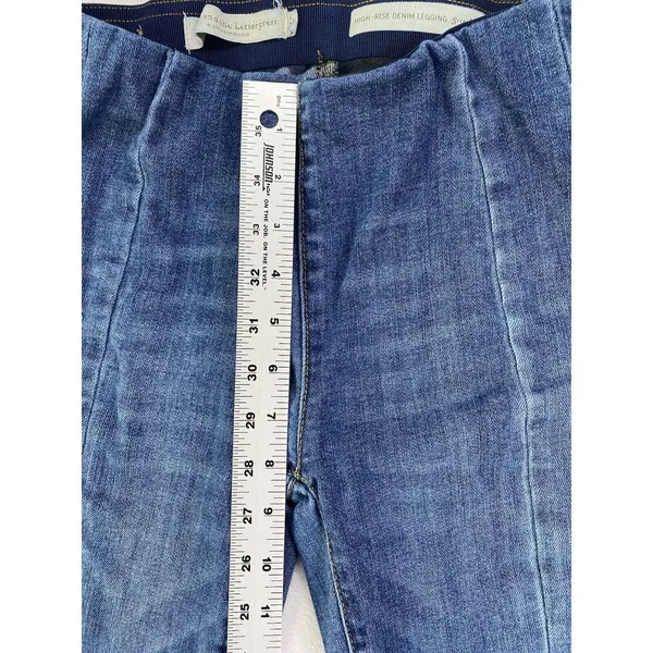 Pilcro‎ And The Letterpress Jeans Womens 26 High-Rise Denim Legging Blue Stretch - Image 4