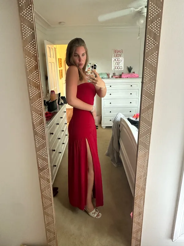 Red Beginning Boutique Dress - Image 3