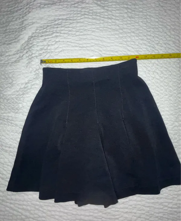 90’s Express Tricot Knit Skirt Black Mod Retro Y2K Vintage Sz Small. EUC - Image 3