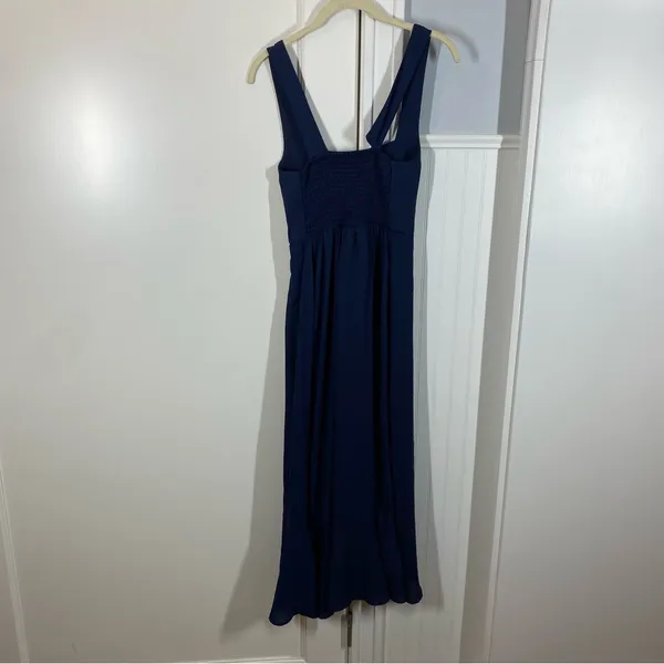 Show Me Your Mumu Claire Midi Dress in Rich‎ Navy Crisp Blue size xs - Image 5