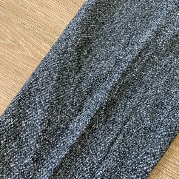 Wool Blend Trousers Gray Size 8 - Image 3