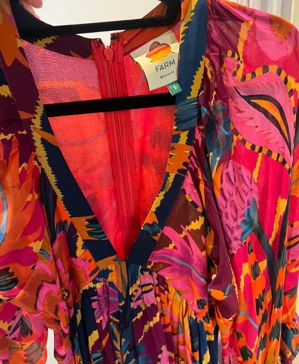 Farm Rio Vintage Wave Maxi Dress - Image 2