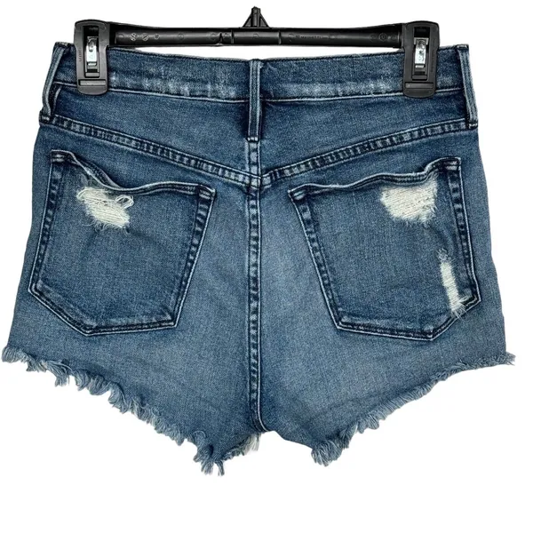 3x1 NYC SZ 27 Shelter Cut-Off Liberty Jean Shorts Button-Fly Frayed Distressed - Image 4