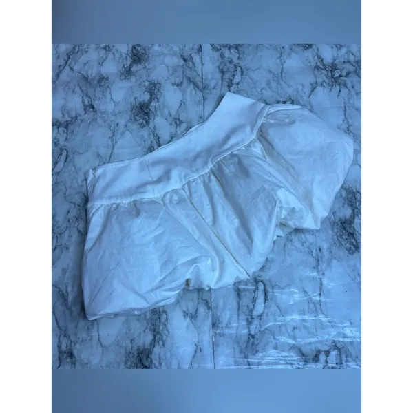 MAJORELLE White Luana Mini Skirt ivory size medium short club festival - Image 7