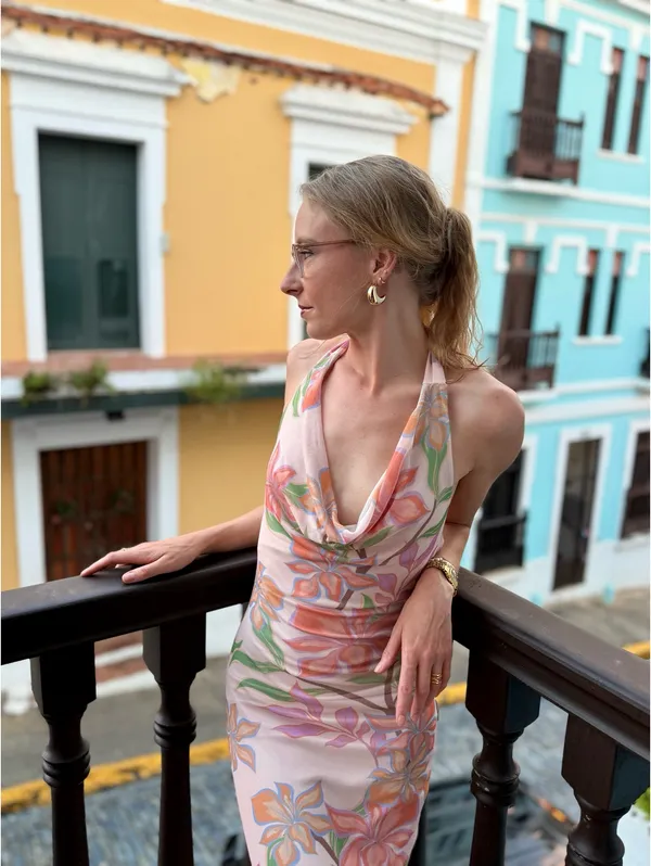 Tropical halter dress  - Image 2