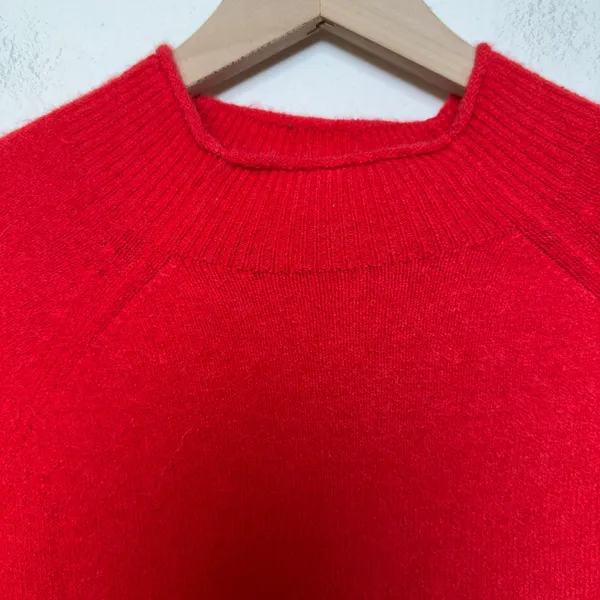 J. Crew Women Roll Neck Alpaca‎ Merino Wool Sweater Small Preppy Lightweight - Image 2