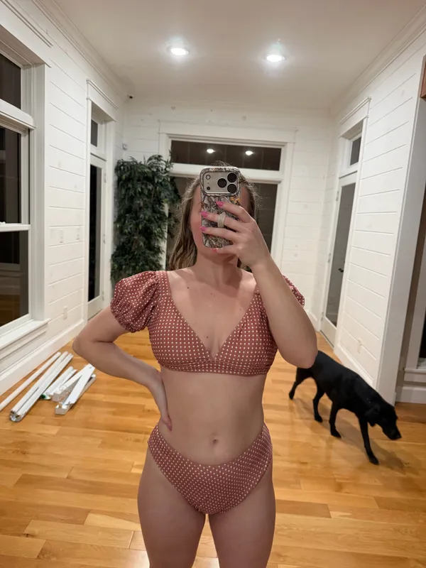 Pink Lily Polka Dot Bikini - Image 5
