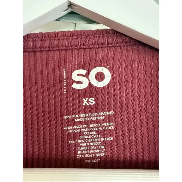 SO mauze cozy thermal waffle knit Henley xs - Image 4