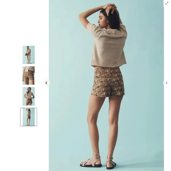 Anthropologie Maeve The Colette Shorts - Maize - Image 5