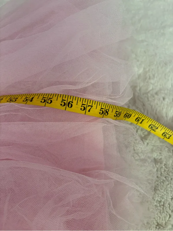 Lulus Fabulous Poise Light Pink Tulle Ruffled Tiered Maxi Dress Size Small NWT - Image 8