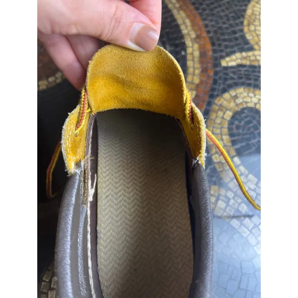 L.L. Bean Maine Hunting Shoe Duck Shoes 10M | Made in USA | Brown Leather Rubber - Image 5