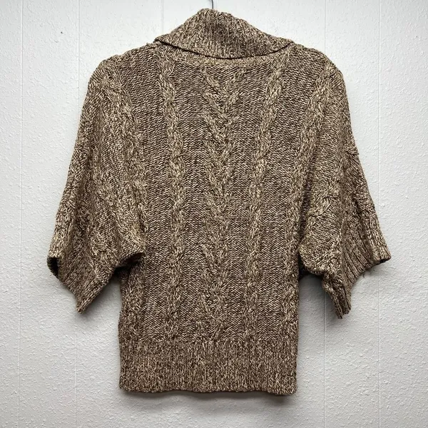 Leo & Nicole Cowl Neck Dolman Sleeve Sweater Womens Small Y2K Cropped Chunky - Image 9