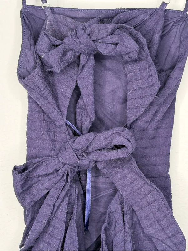 Selfie Leslie Navy Cotton Dress - Image 6
