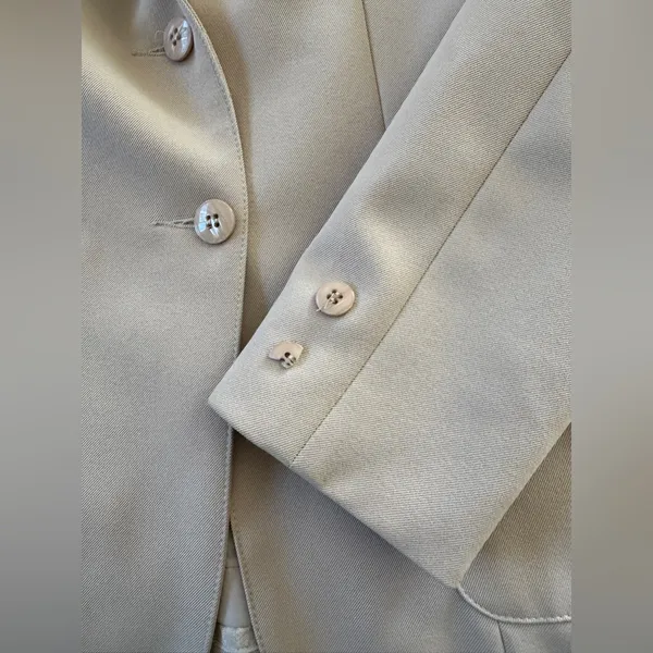 Vintage ‘80s Panther Light Tan Single Breasted Blazer - Image 6