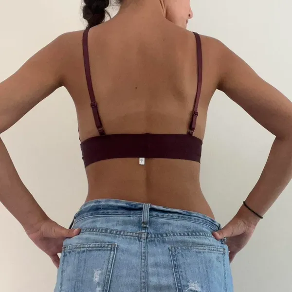 Charlotte Russe Burgundy Bralette Top - Image 2