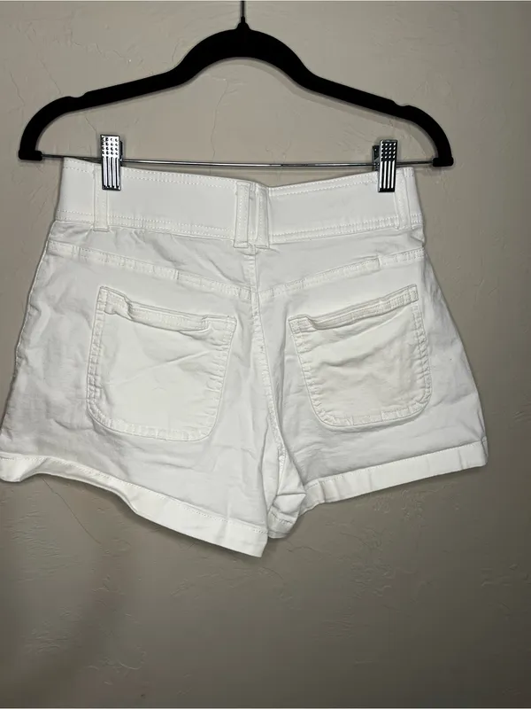 Draper James White High‎ Rise Welt Pocket Tailored Preppy Summer Shorts - Image 3