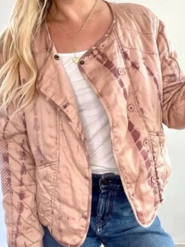 Marrakech for Anthropologie quilted tie-dye jacket - Image 2