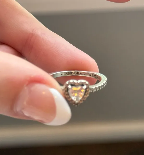 Pandora Elevated Heart Ring - Image 5