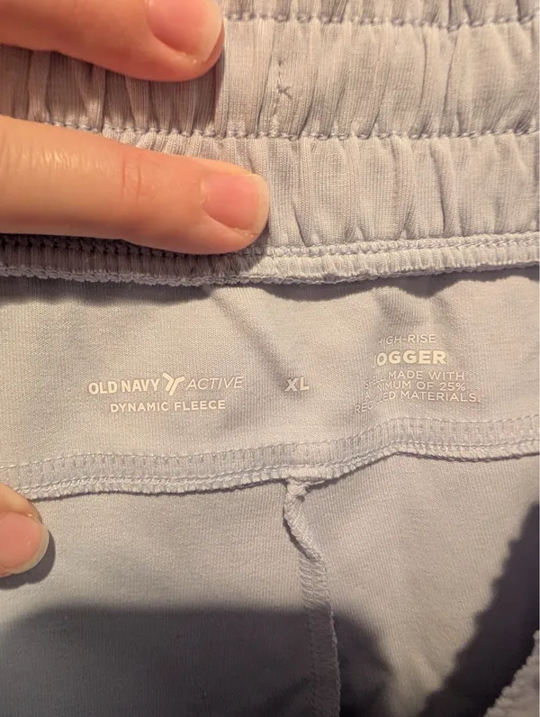 Old Navy Light Blue High Rise Joggers - Image 6