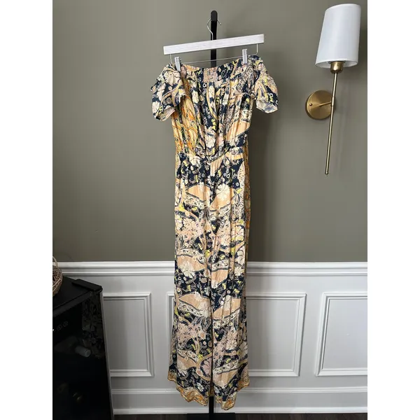 Free People Carmen Jumpsuit Paisley Small - Image 4