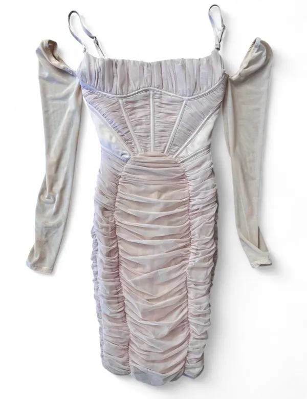 House of CB Freyja Crystal Gathered Corset Dress - Image 7