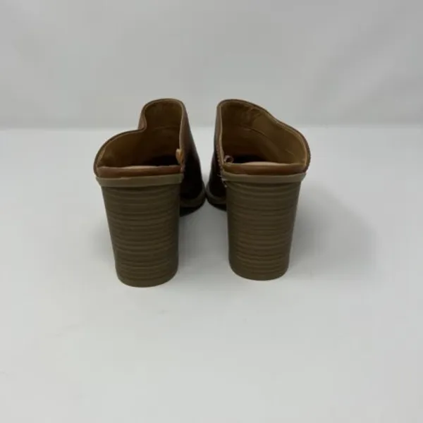 Express Womens heeled‎ Mules Brown Sz 6 - Image 5