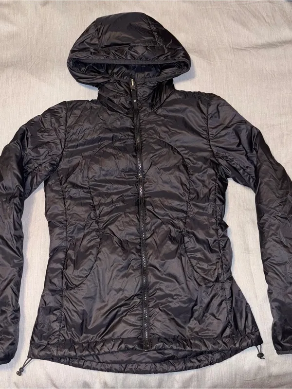 Lululemon Black Reversible Hooded Full-Zip Puffer Jacket, Layer Up, 2 or 4 - Image 2