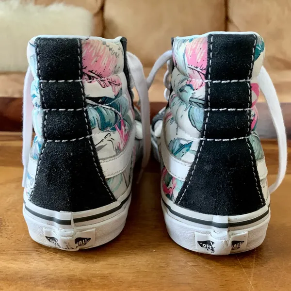 VANS High Top Floral Sneakers - Image 4