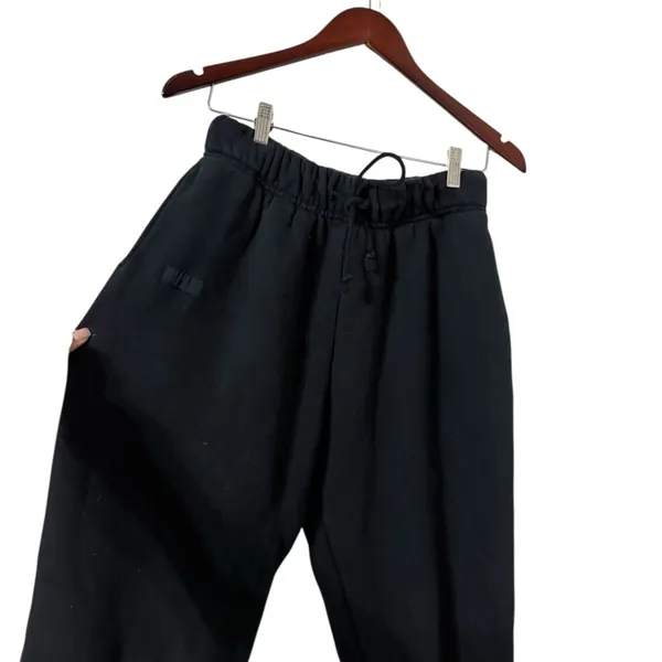 SET ACTIVE Heavyweight Onyx Cotton Black Sweatpants Joggers - Image 3