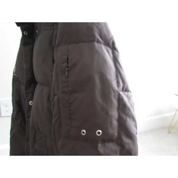 Free Country Power Down Parka XL‎ Brown Leopard Lining Puffer Jacket - Image 12