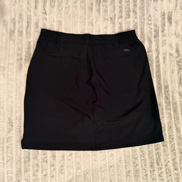 Tilley Womens Black Active Skort Hiking Golf Skirt with Pockets WA7BT5031 Size M - Image 7