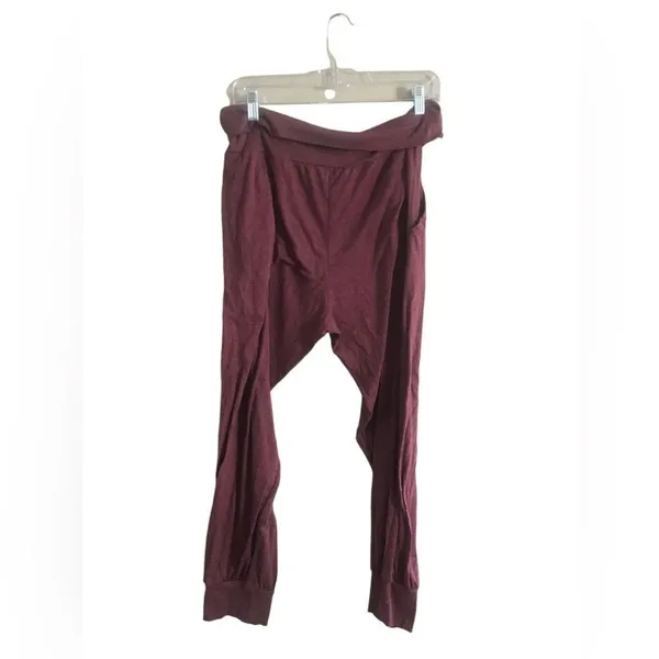 Maternity Maroon Joggers Size XXL Red - Image 2
